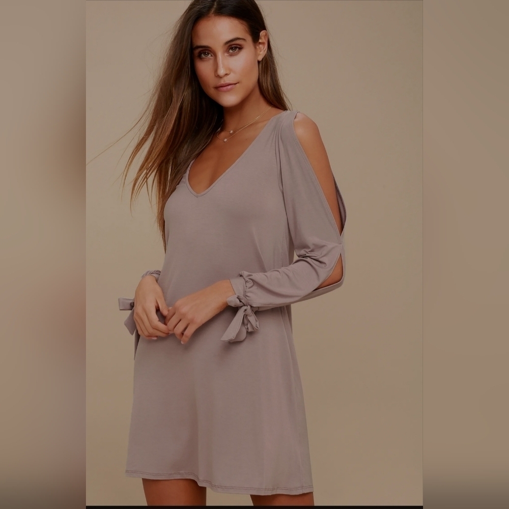 Lulu's Glory of Love Shift Dress in Mauve, VGUC, Size S